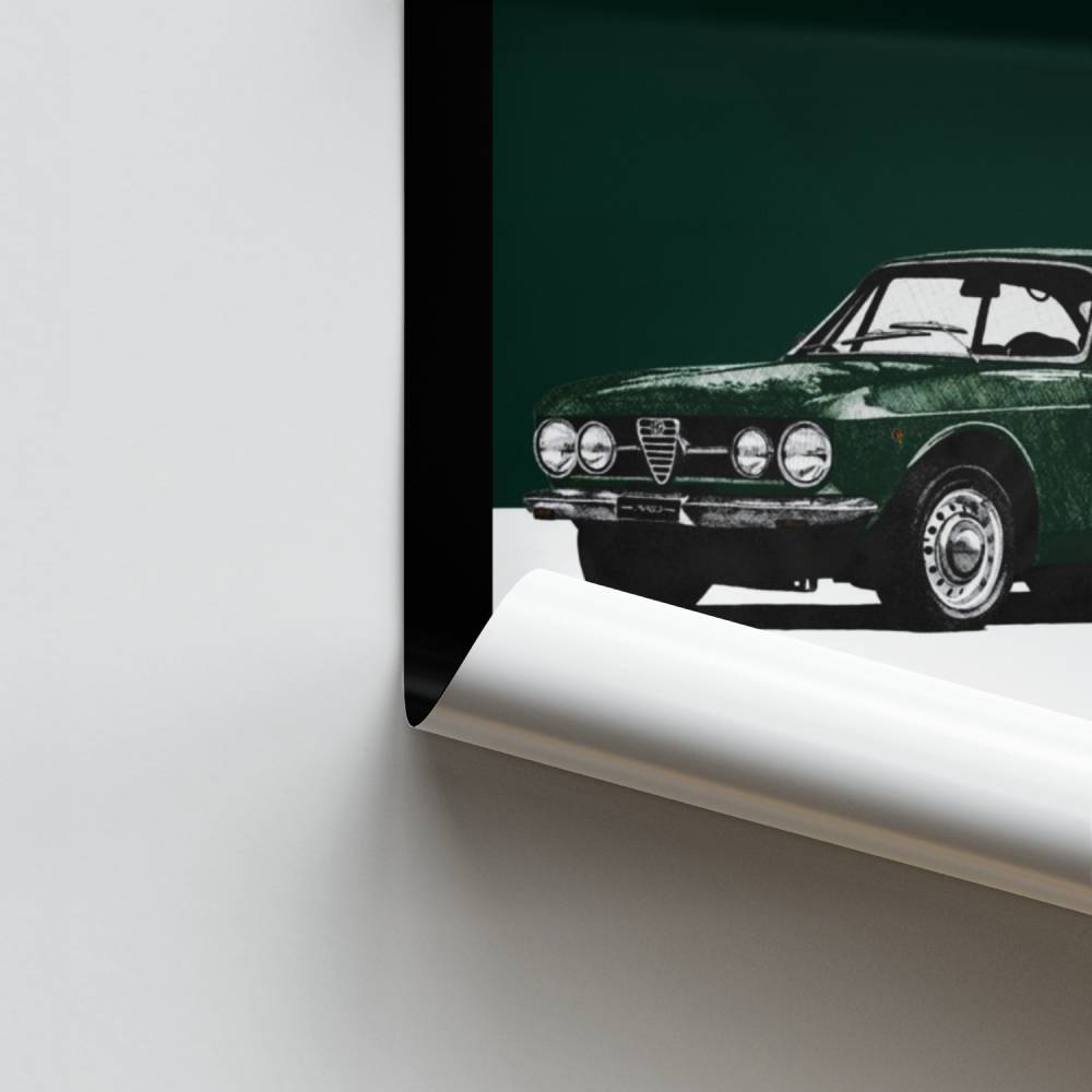Affiche Alfa Romeo Groen