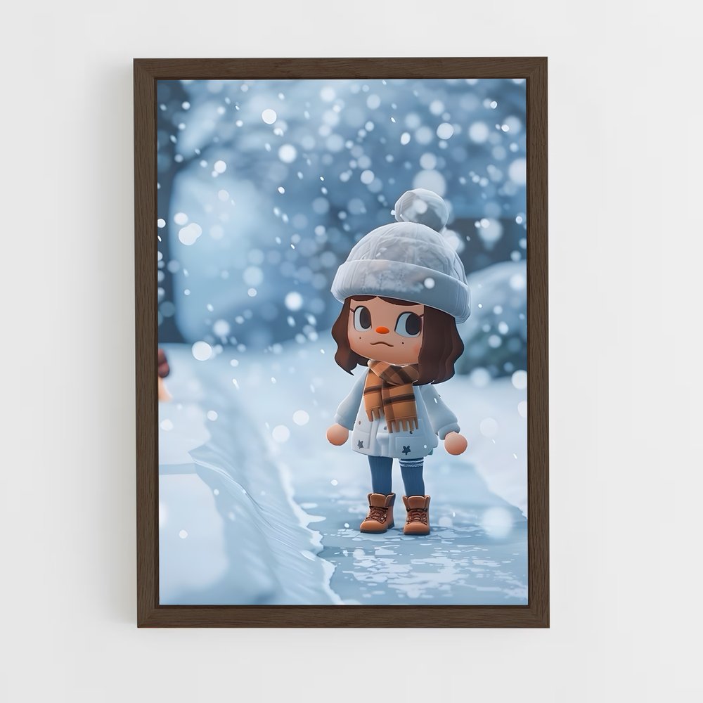 animal-crossing-1 cadre Bois foncé