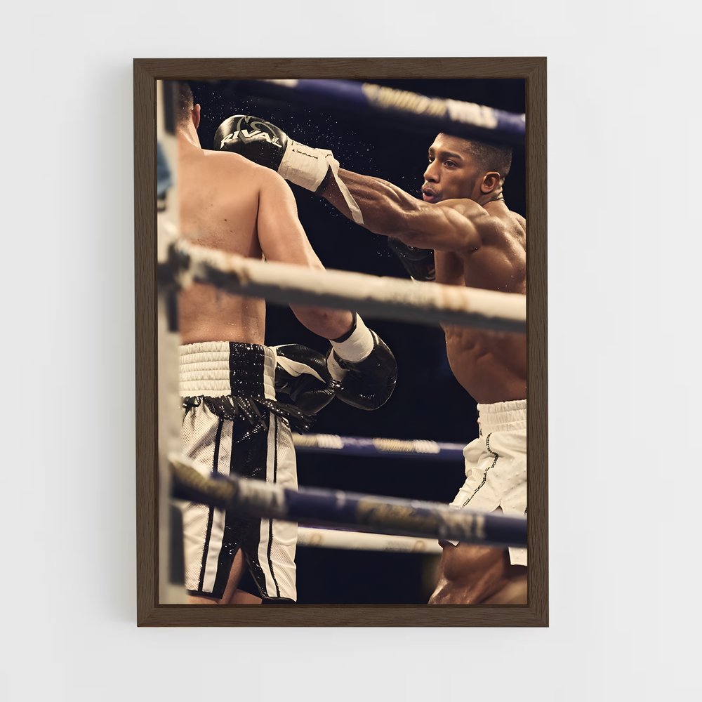 anthony-joshua-5 cadre Bois foncé