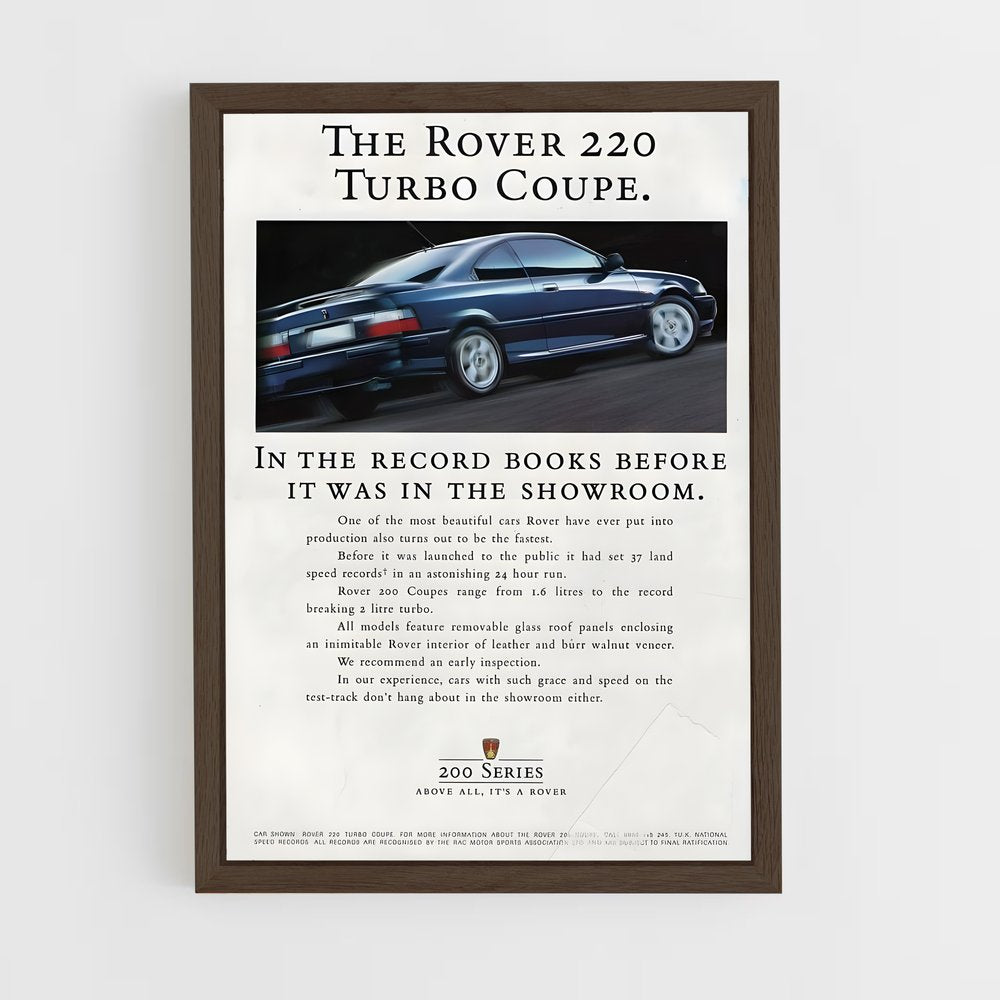 ap-220 turbo coupe-2 cadre Bois foncé