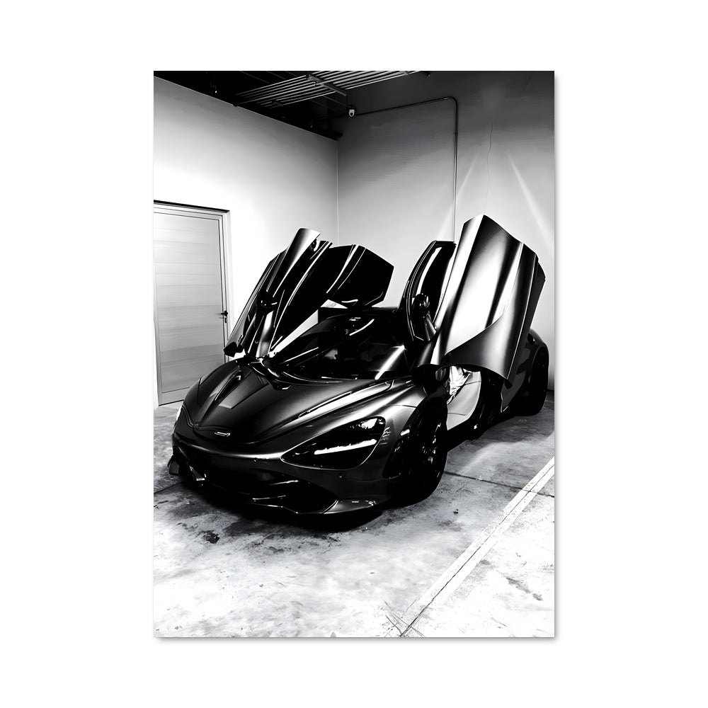 Poster Garage Noir et Blanc