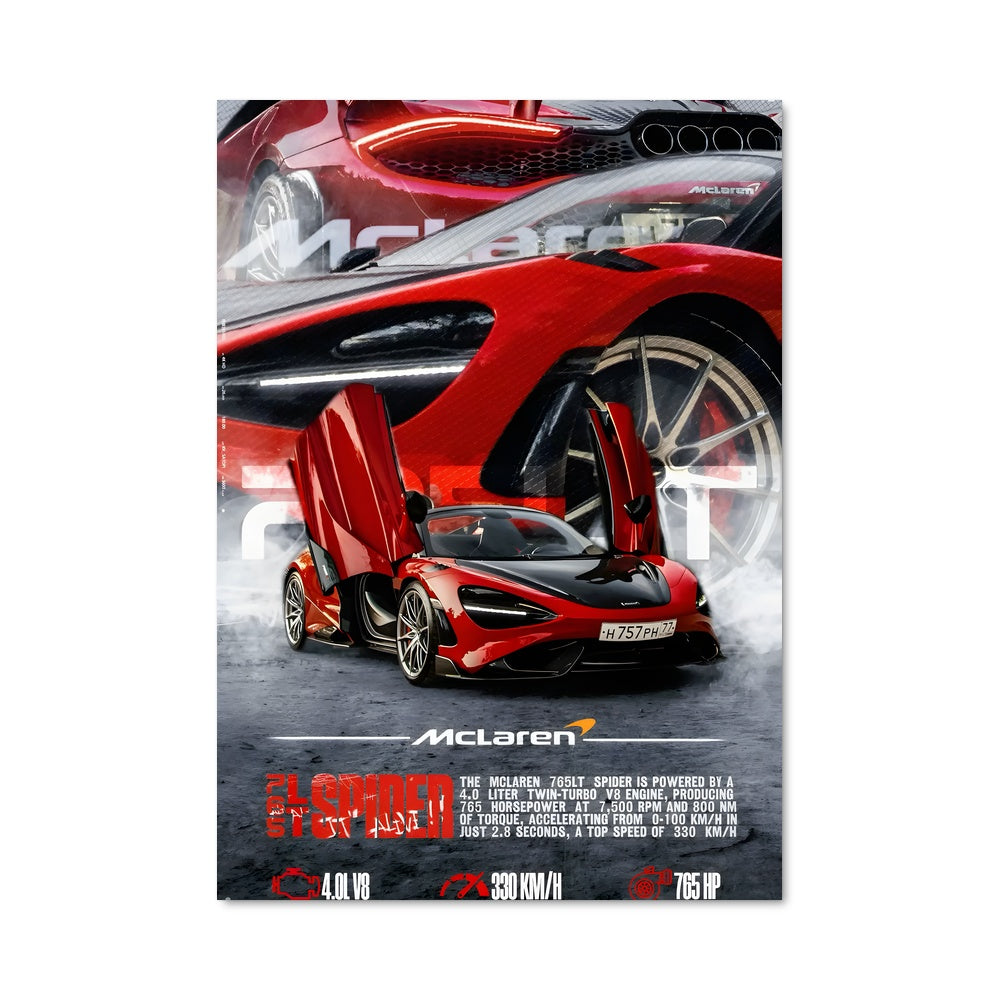 Poster 765lt spider 78505