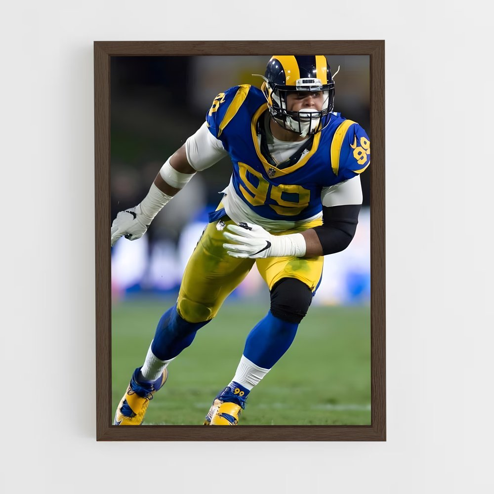 ap-aaron donald-2 cadre Bois foncé