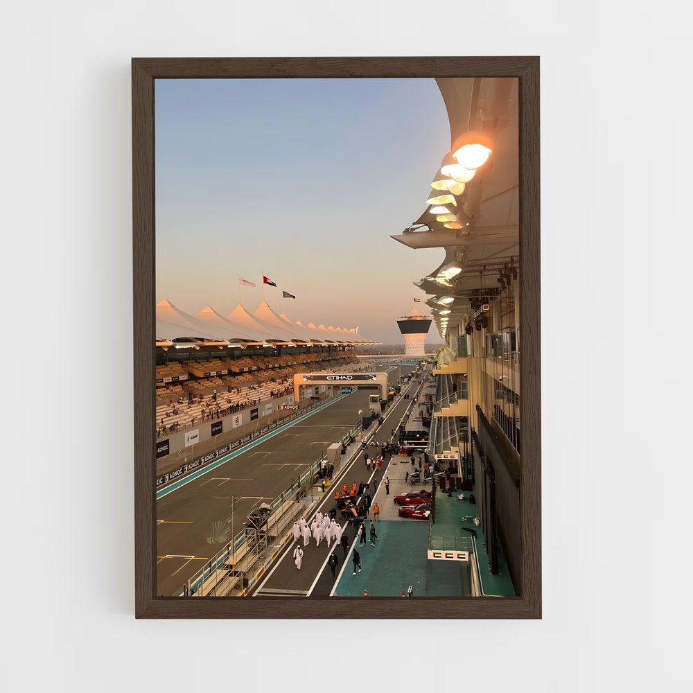 ap-abu dhabi grand prix-1 cadre Bois foncé