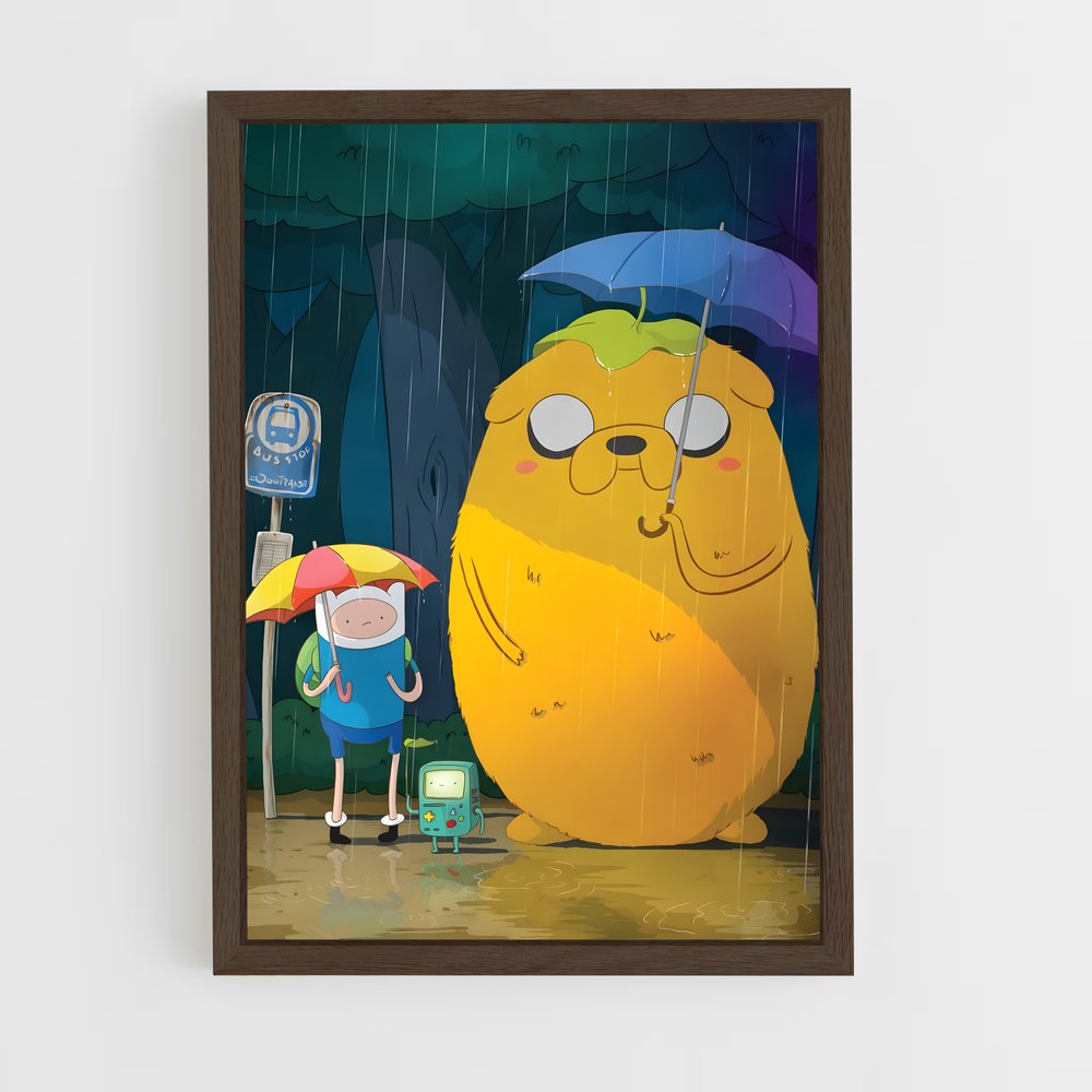 ap-adventure time-5 cadre Bois foncé