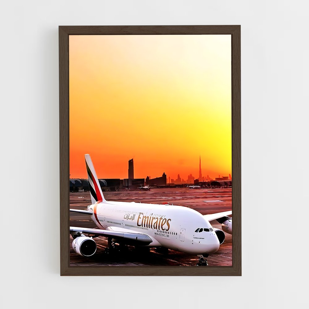 ap-airbus a380-3 cadre Bois foncé