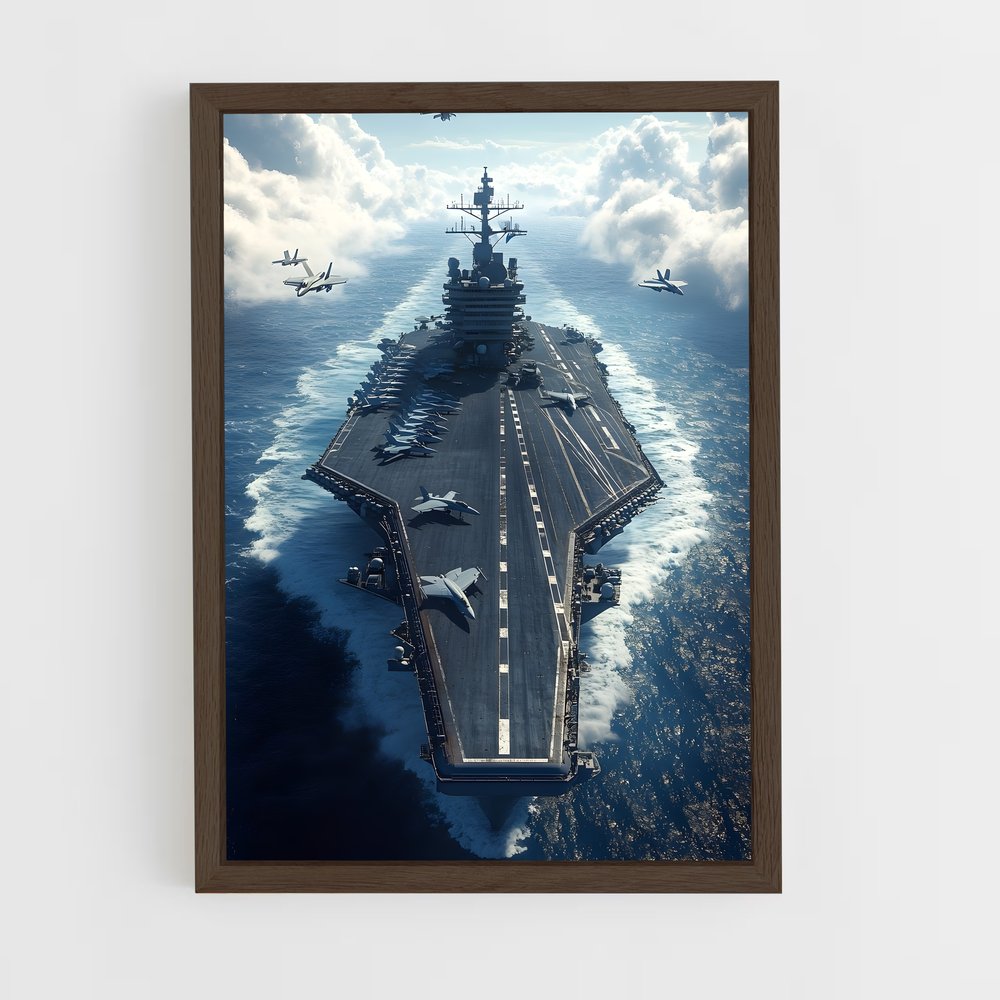 ap-aircraft carriers-7 cadre Bois foncé