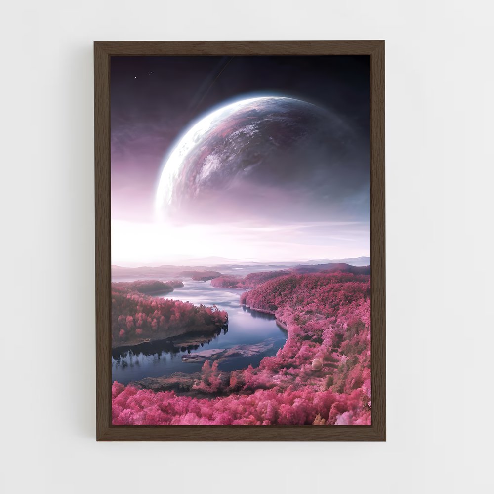 ap-alien planet-5 cadre Bois foncé