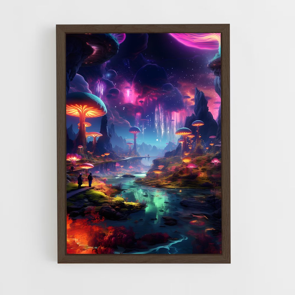ap-alien worlds-3 cadre Bois foncé
