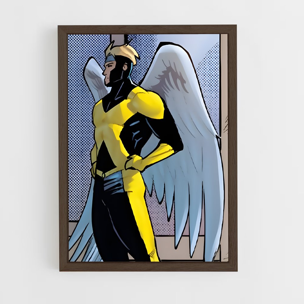 ap-angel x-men-4 cadre Bois foncé