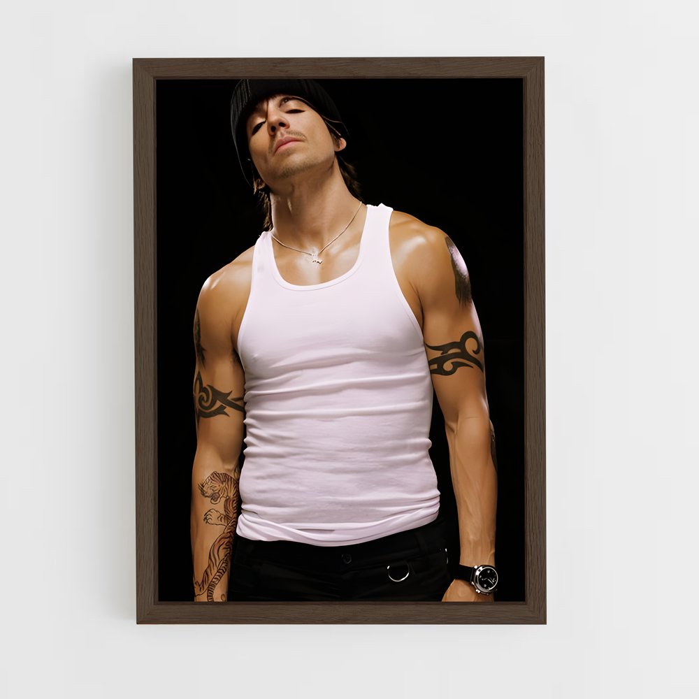 ap-anthony kiedis-3 cadre Bois foncé