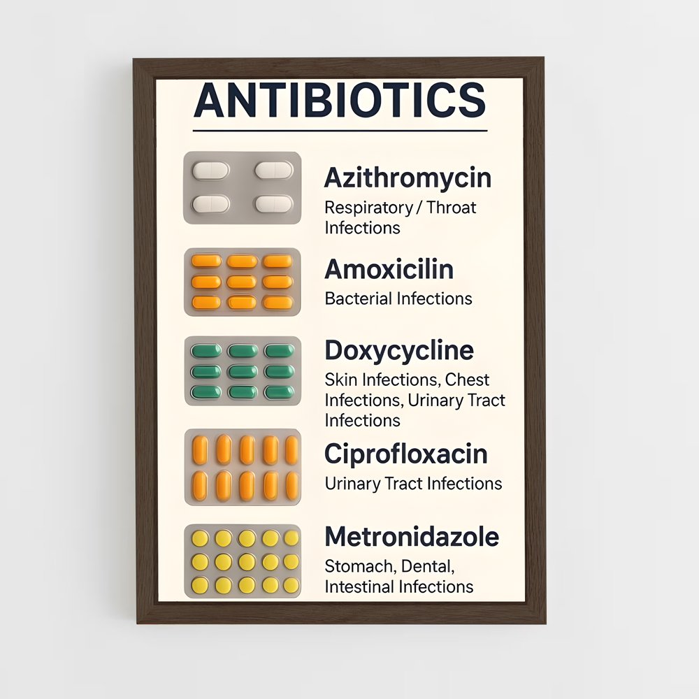 ap-antibiotics-1 cadre Bois foncé