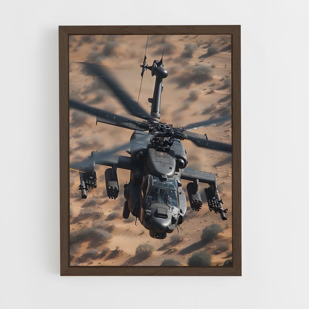 ap-apache ah-64-3 cadre Bois foncé
