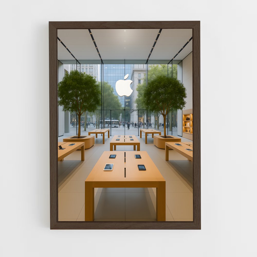 ap-apple-3 cadre Bois foncé