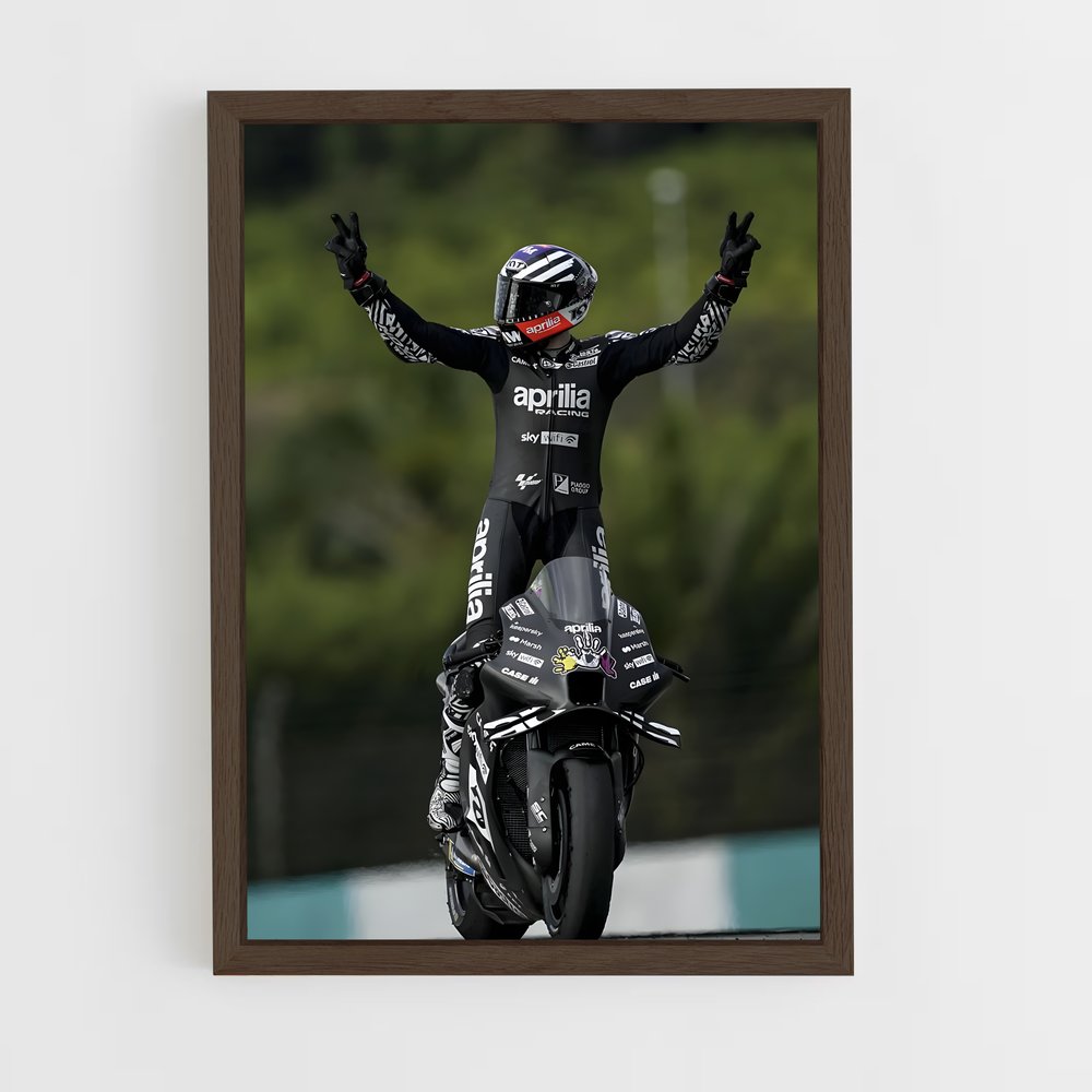 ap-aprilia racing-1 cadre Bois foncé