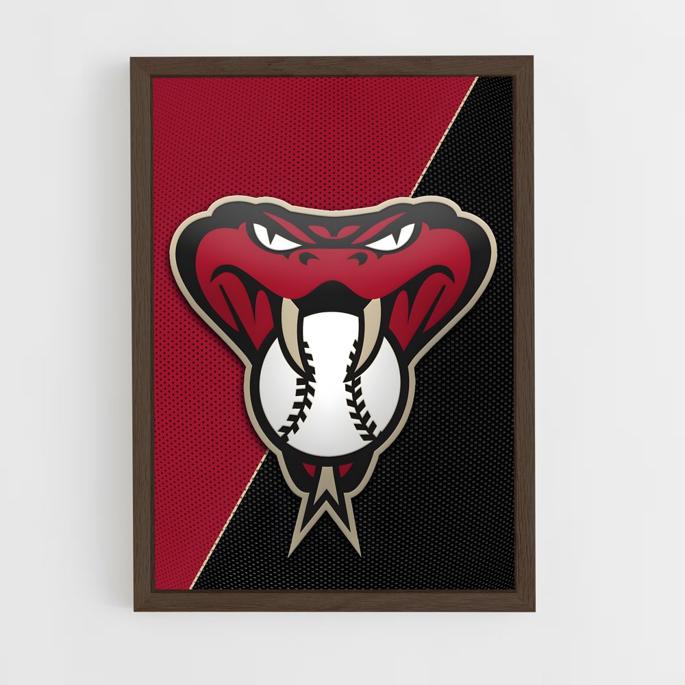 ap-arizona diamondbacks-5 cadre Bois foncé