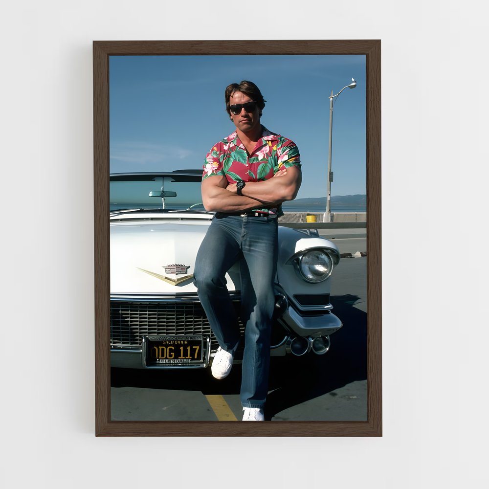 ap-arnold schwarzenegger-5 cadre Bois foncé