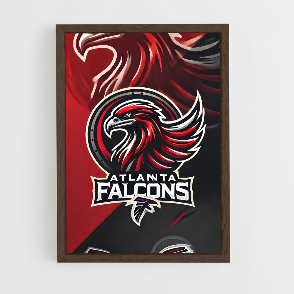 ap-atlanta falcons-5 cadre Bois foncé