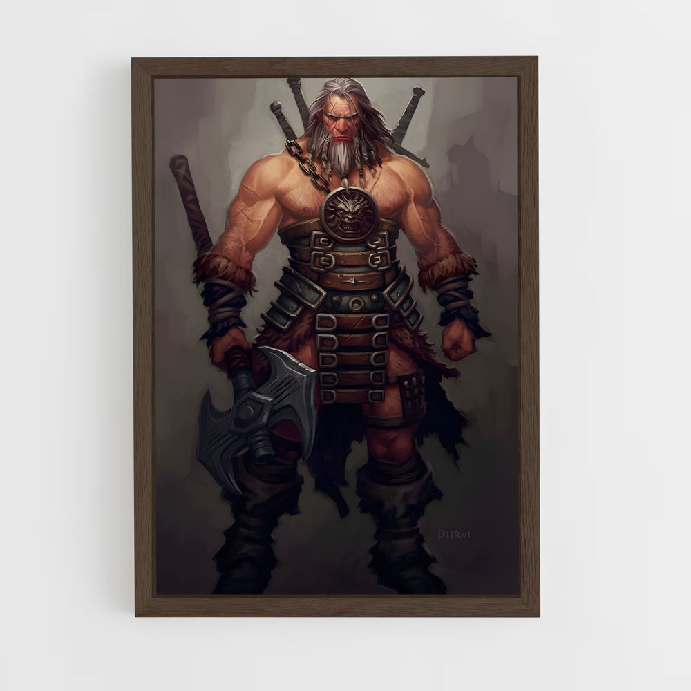 ap-barbarian diablo-6 cadre Bois foncé