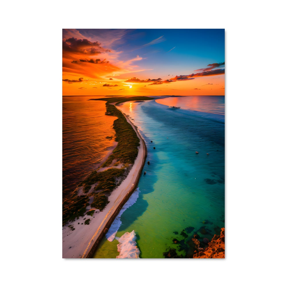 Poster Coucher de Soleil Bazaruto