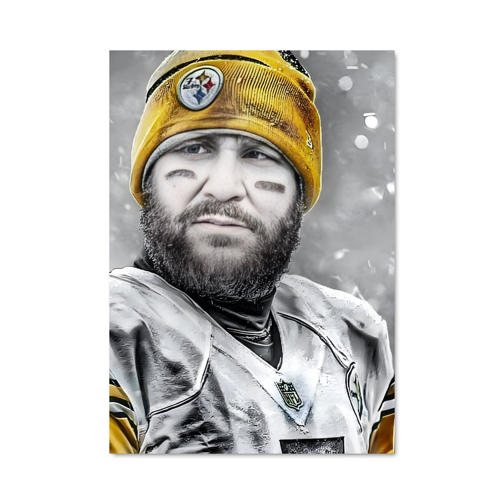 Poster Big Ben in Black and Yellow