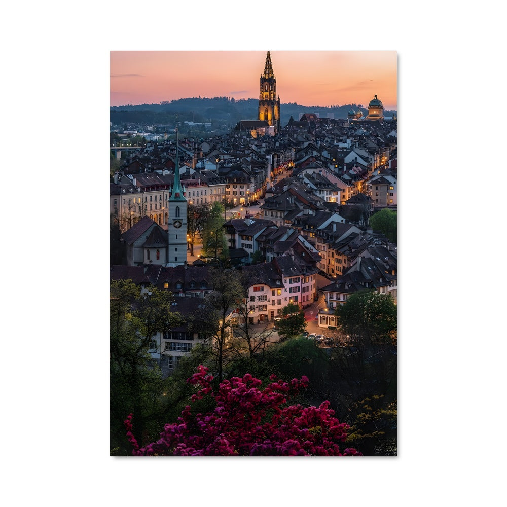Poster Heidelberg au Crépuscule