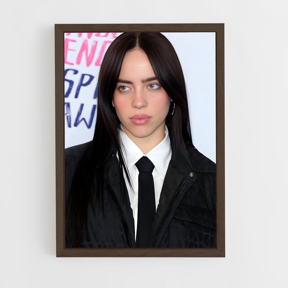 ap-billie eilish-17 cadre Bois foncé