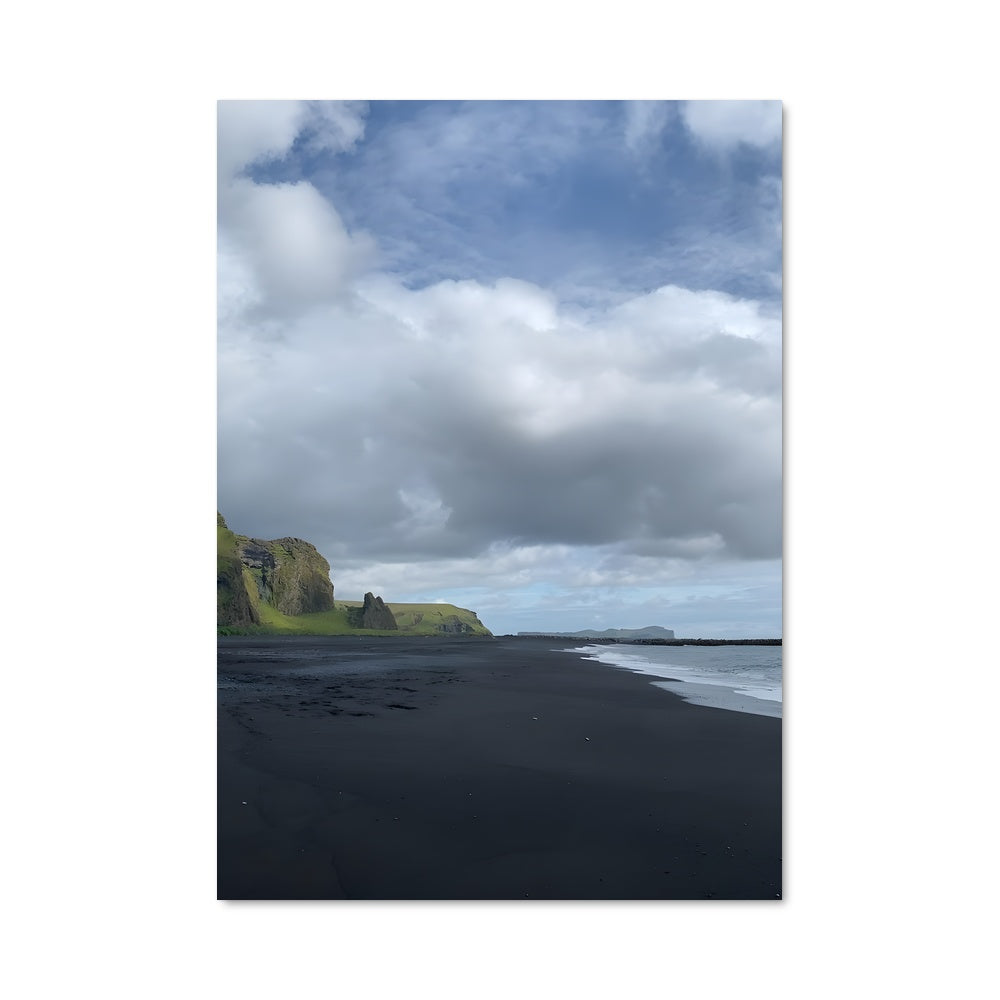 Poster Black sand beach 94397