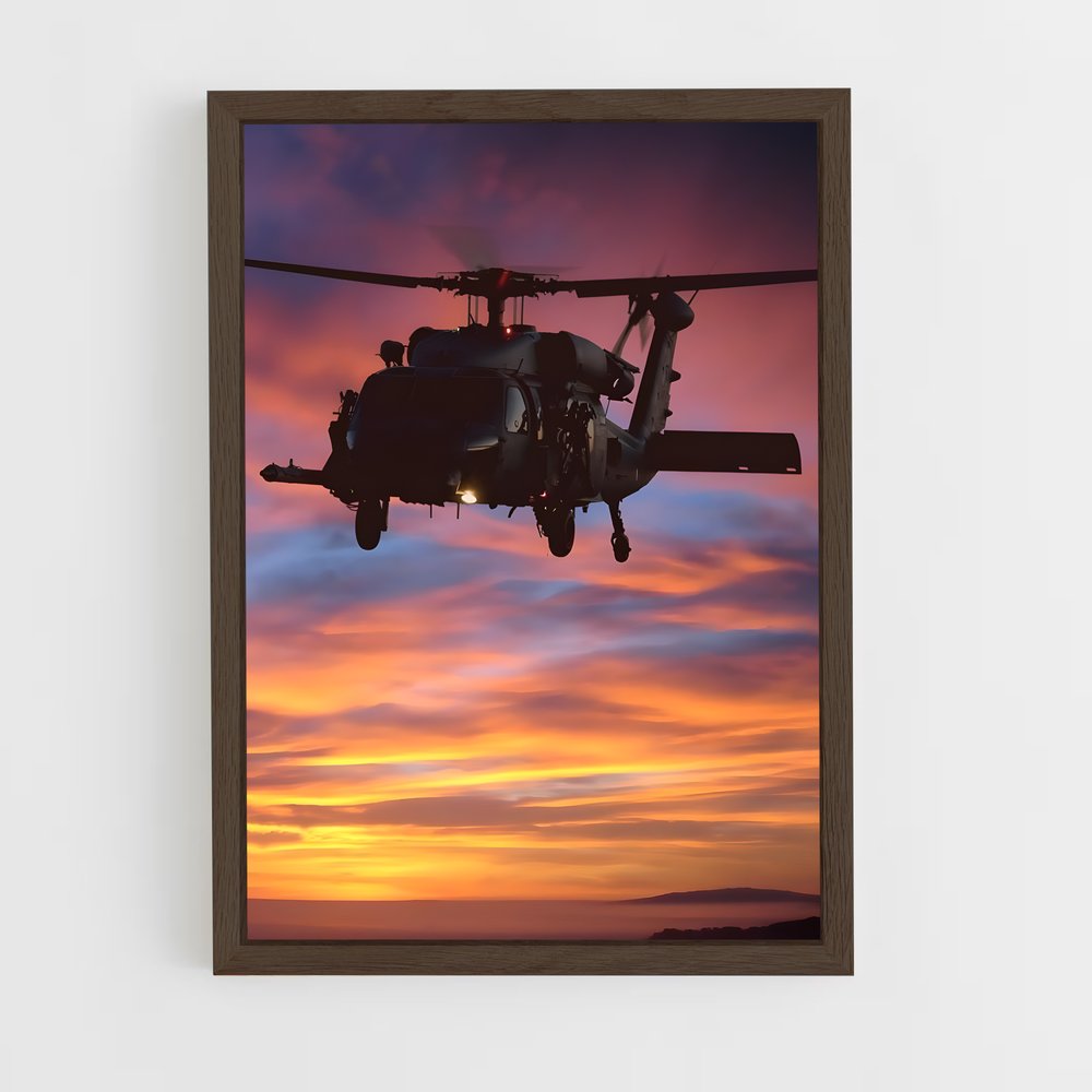 ap-black hawk uh-60-1 cadre Bois foncé