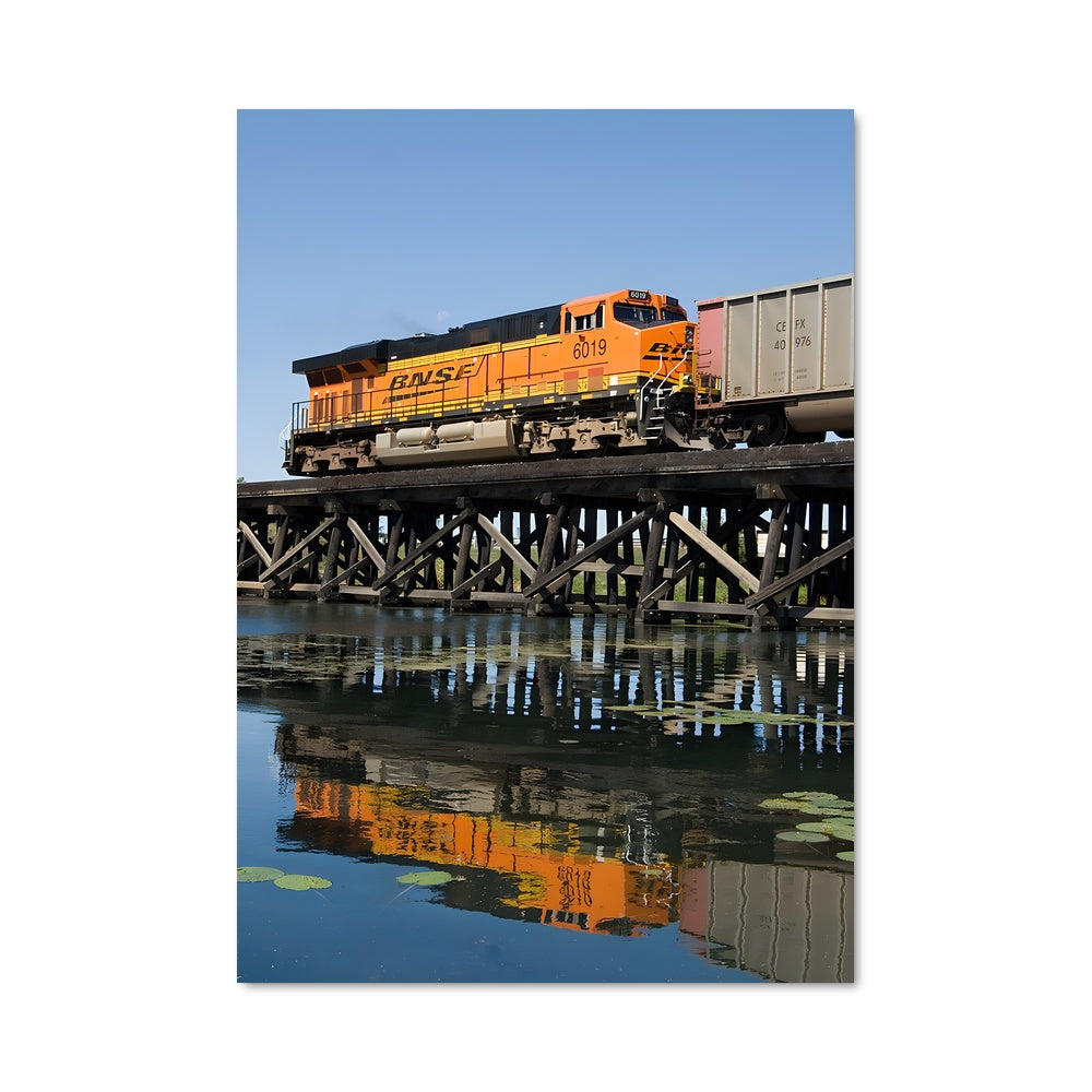 Poster Chemin de Fer et Reflet