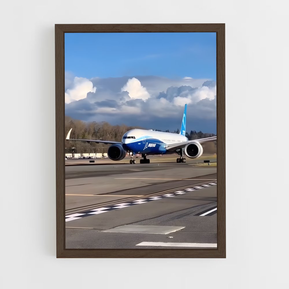 ap-boeing 777-2 cadre Bois foncé