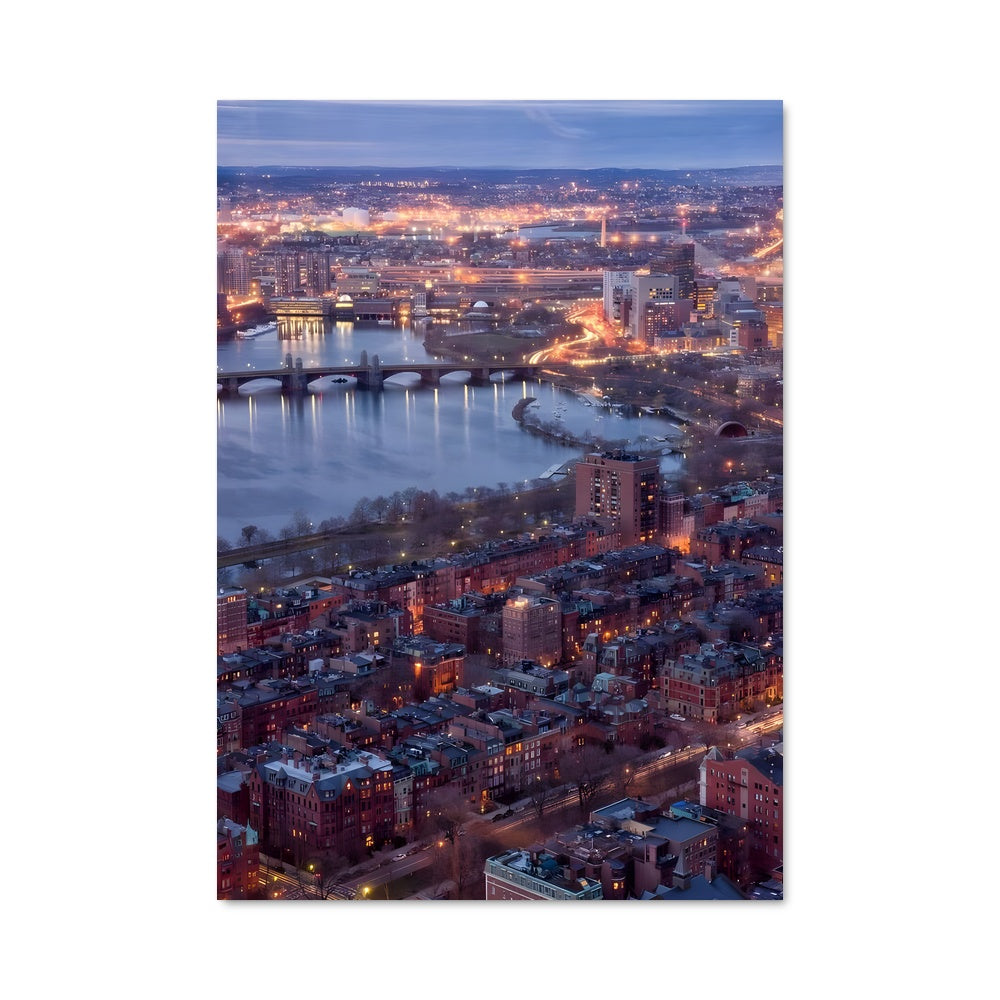 Poster Boston by Night