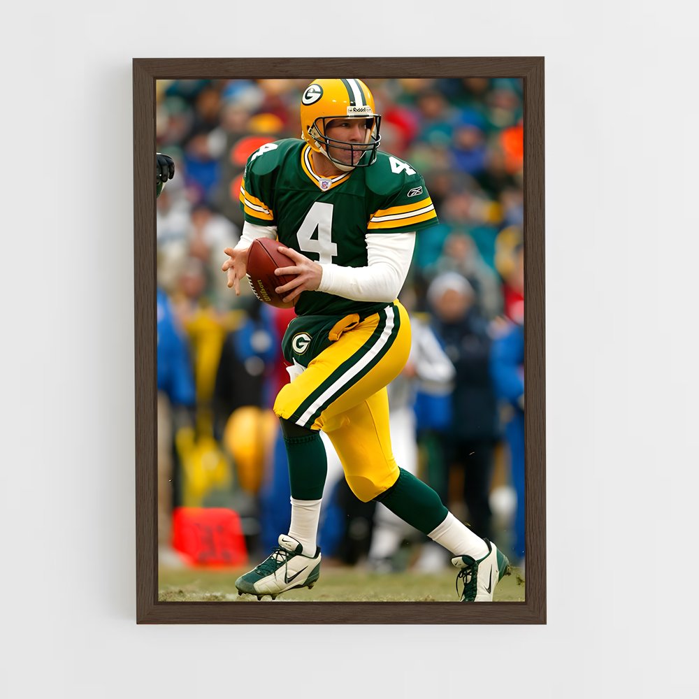 ap-brett favre-1 cadre Bois foncé
