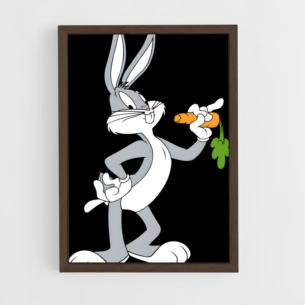ap-bugs bunny-3 cadre Bois foncé