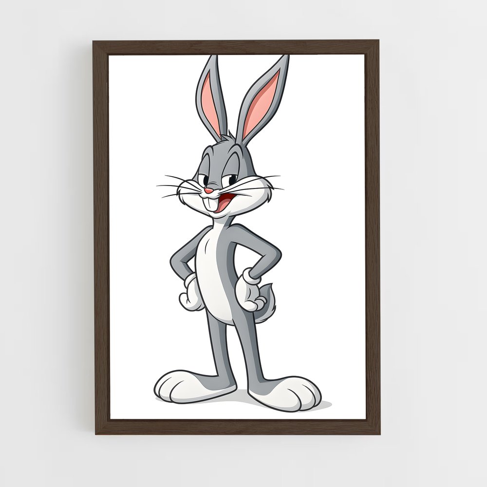 ap-bugs bunny-6 cadre Bois foncé