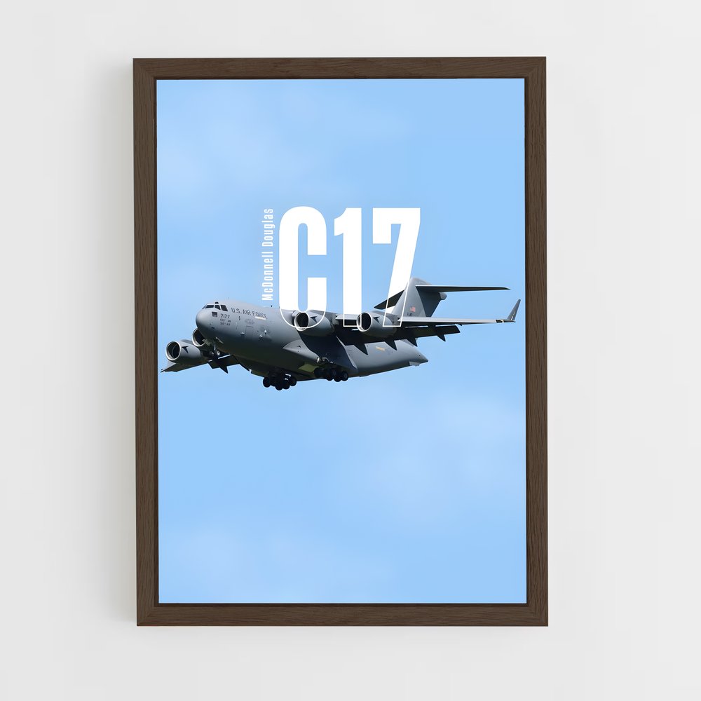 ap-c-17 globemaster-3 cadre Bois foncé