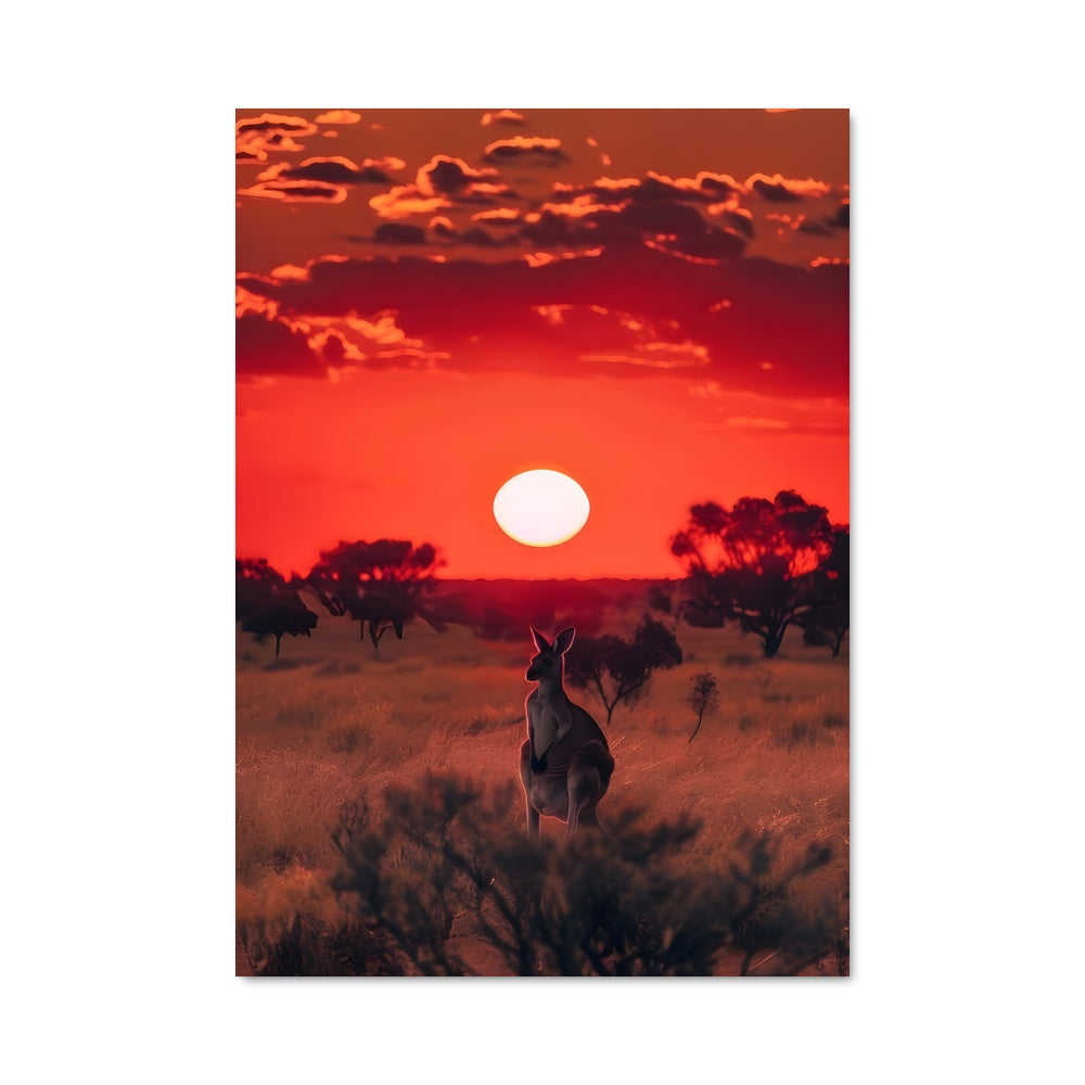 Poster Gazelle au Crépuscule