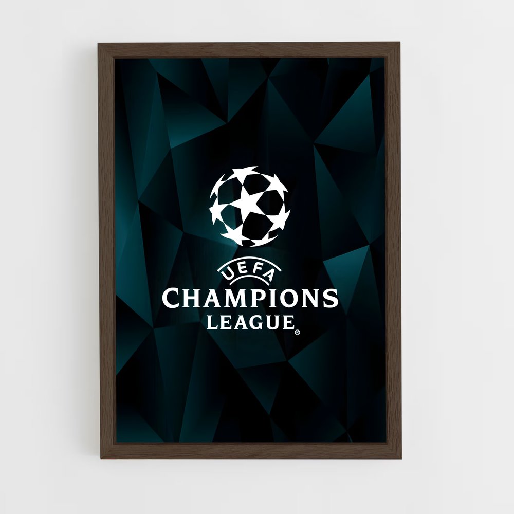 ap-champions league flag-2 cadre Bois foncé