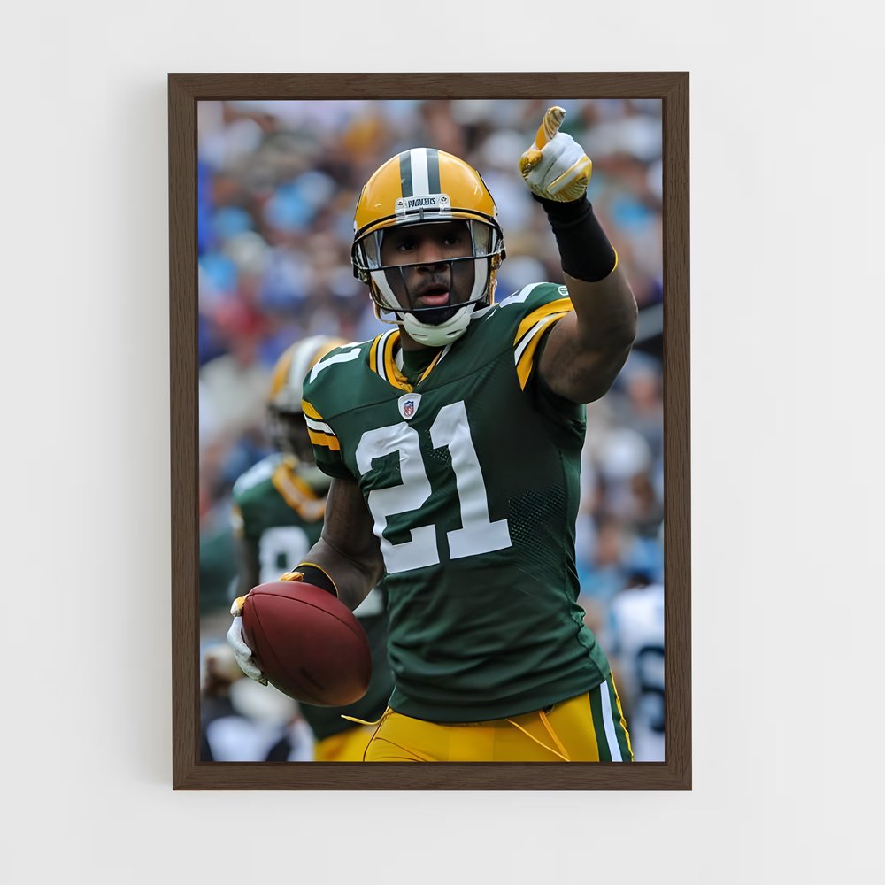 ap-charles woodson-7 cadre Bois foncé
