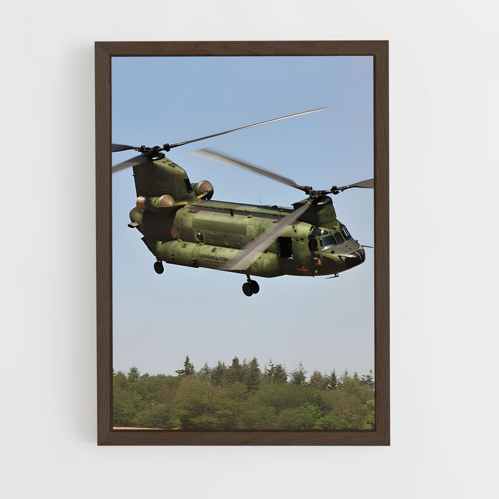 ap-chinook ch-47-4 cadre Bois foncé