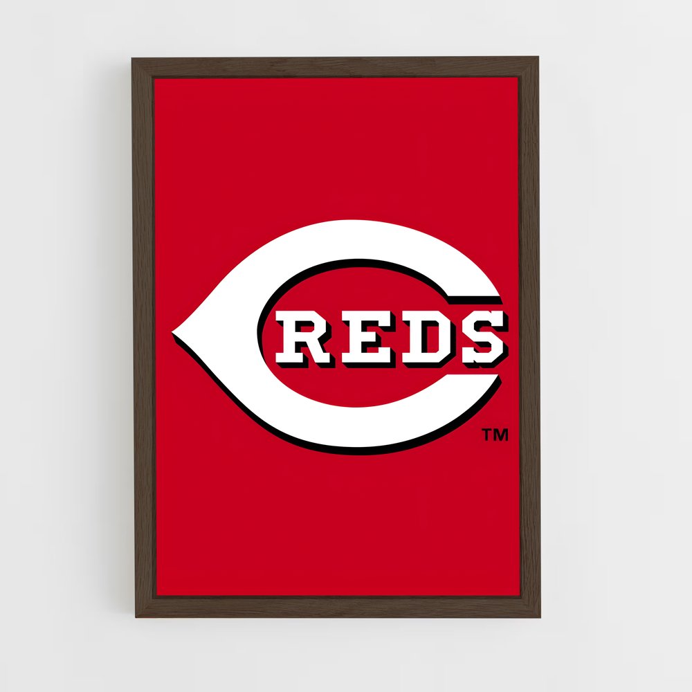 ap-cincinnati reds-2 cadre Bois foncé