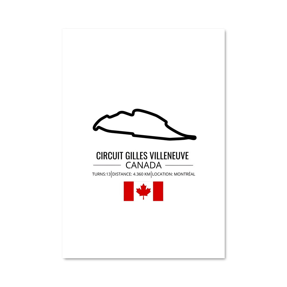 Poster Circuit gilles villeneuve montreal 79983