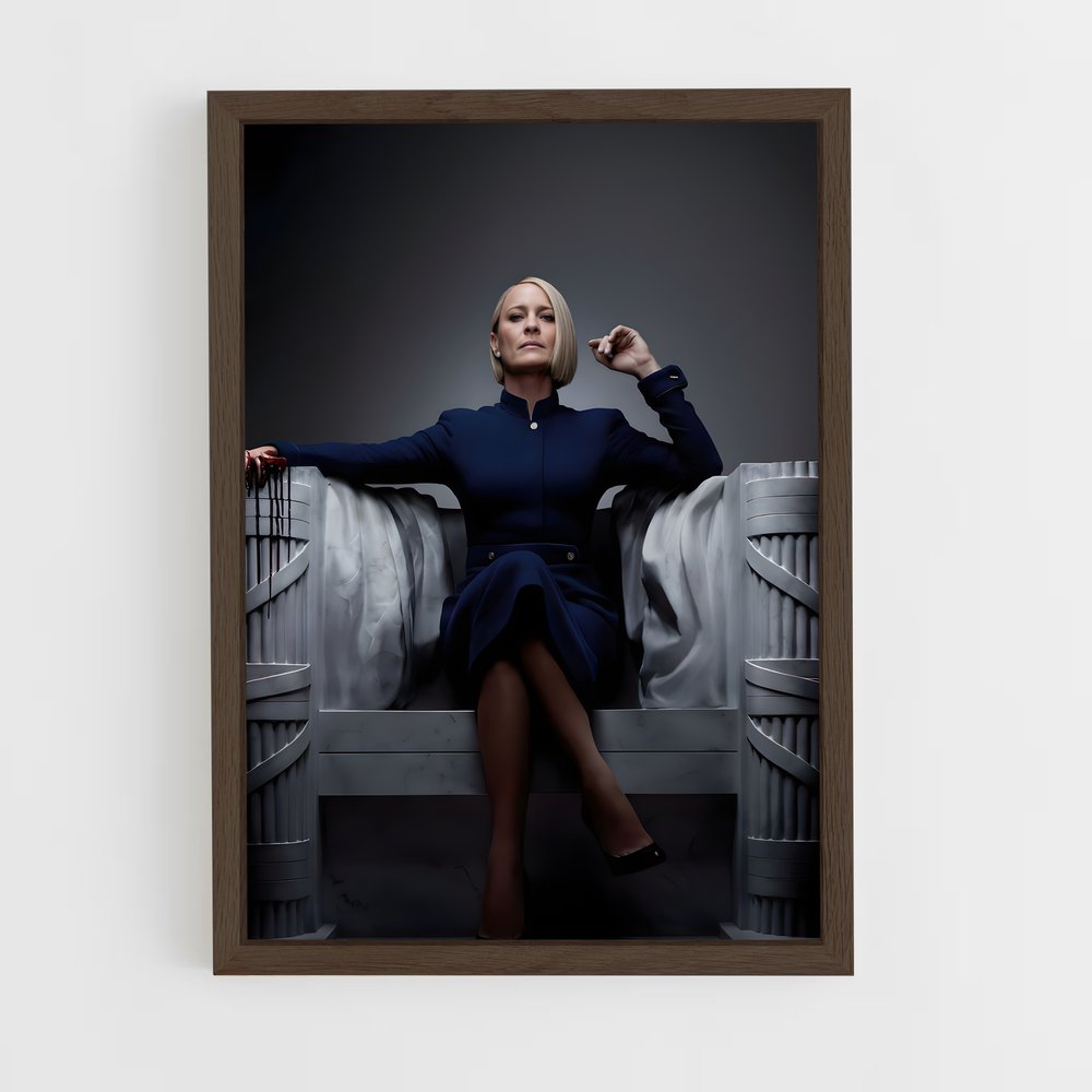 ap-claire underwood-1 cadre Bois foncé