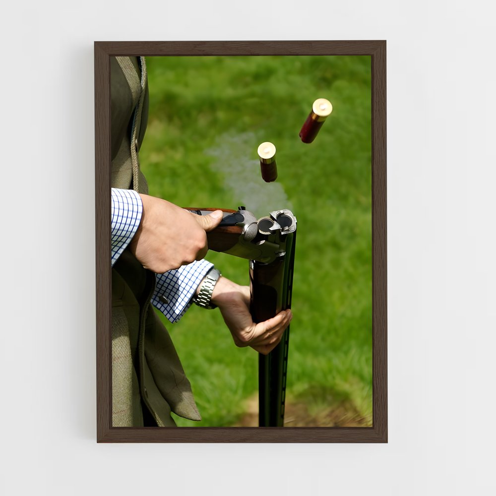 ap-clay pigeon shooting-1 cadre Bois foncé