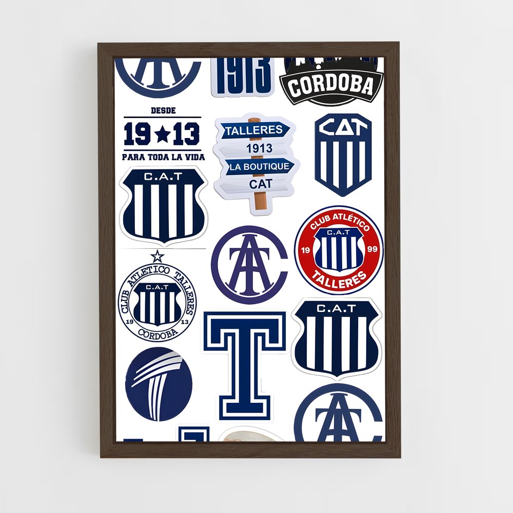 ap-club atletico talleres-7 cadre Bois foncé