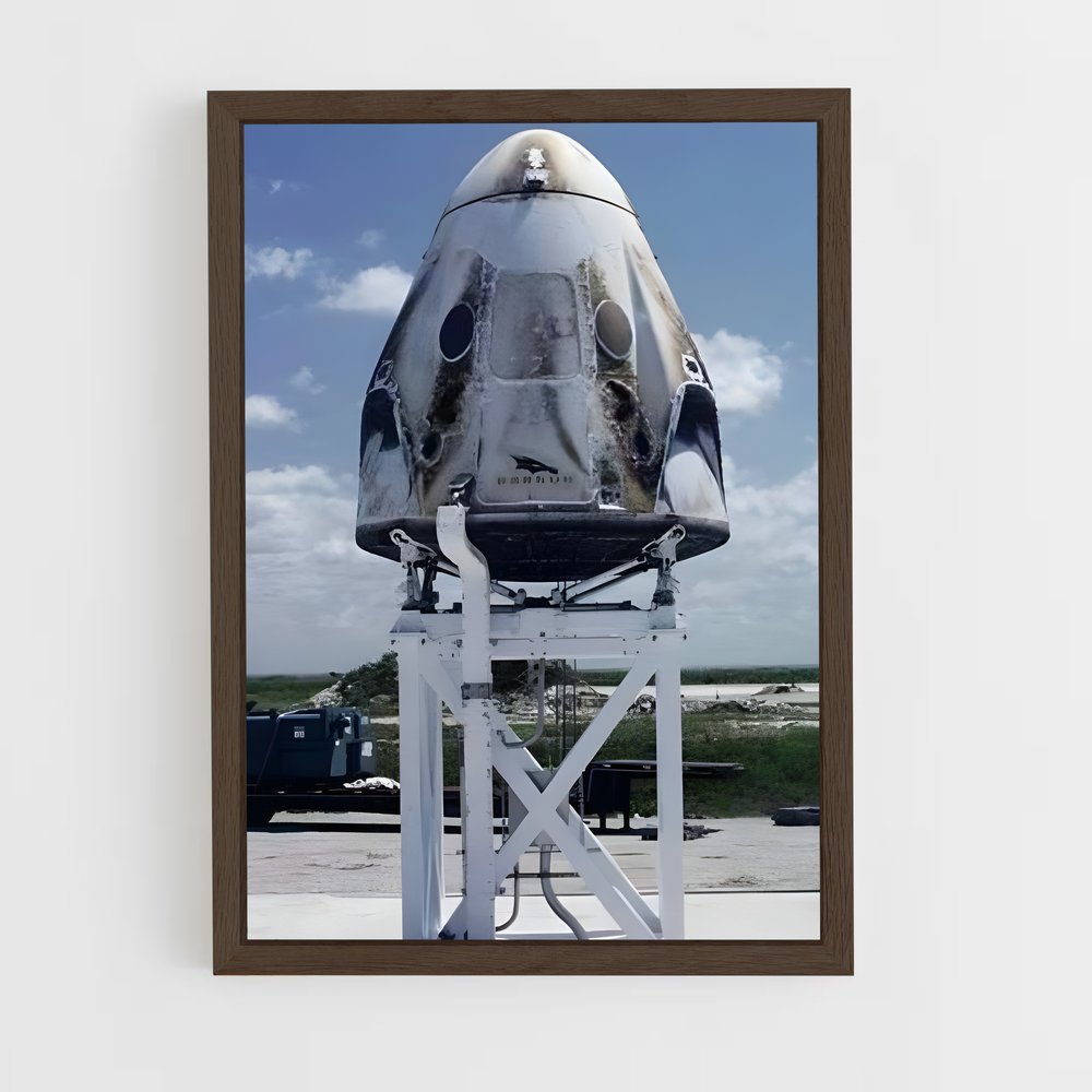 ap-crew dragon spacex-2 cadre Bois foncé