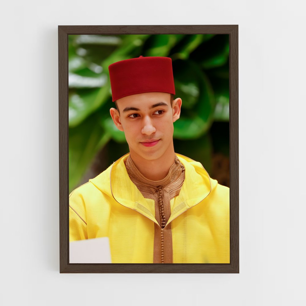 ap-crown prince moulay hassan-1 cadre Bois foncé