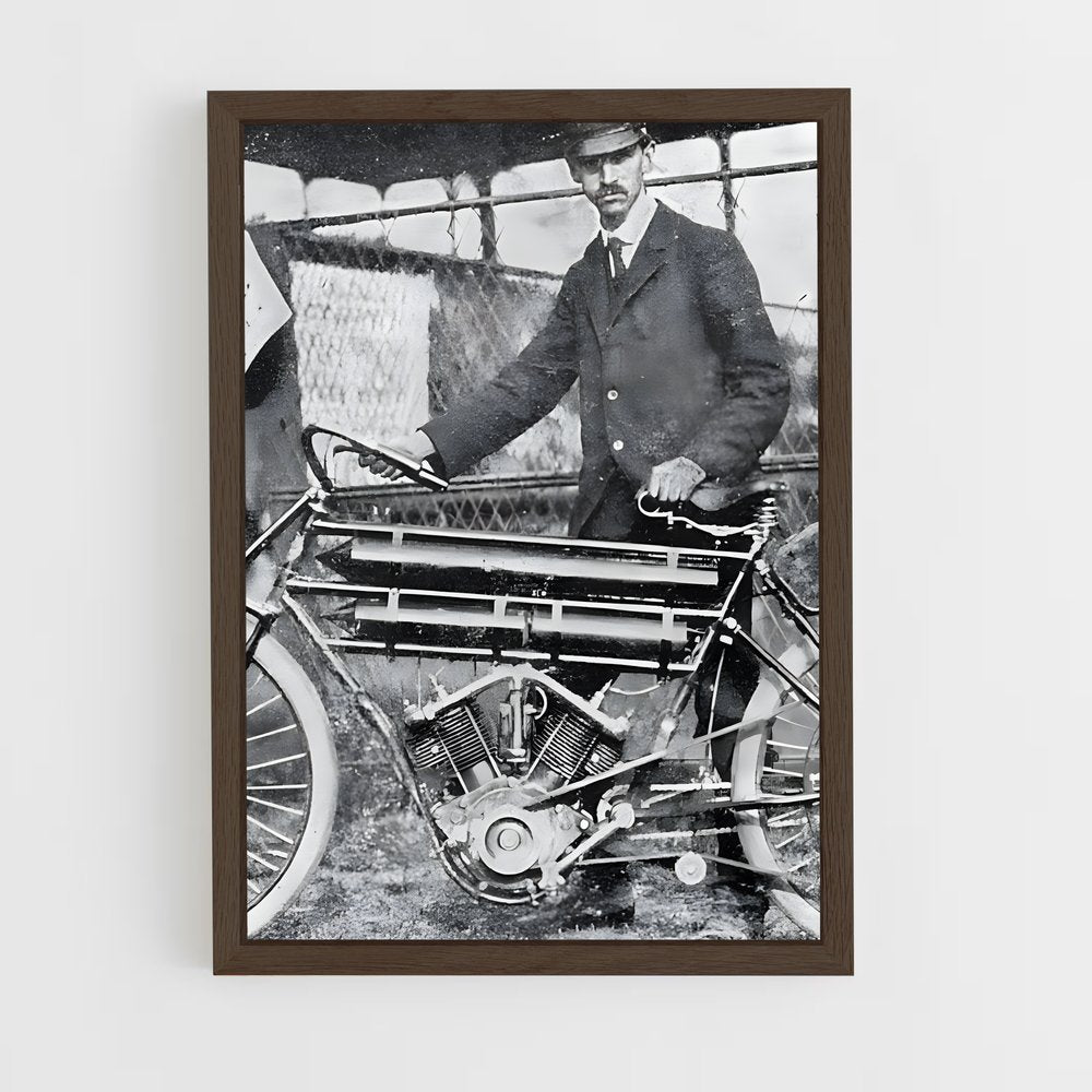 ap-curtiss motorcycles-1 cadre Bois foncé