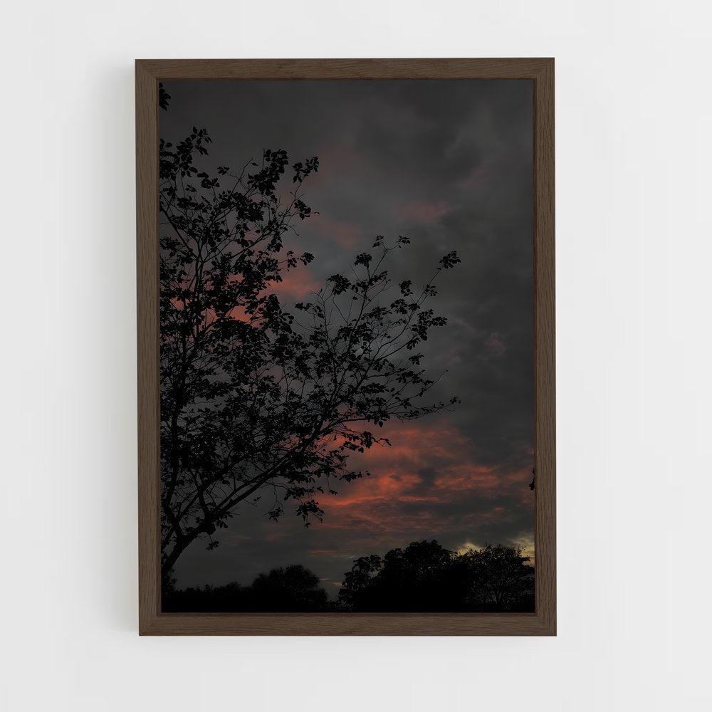 ap-dark sky-1 cadre Bois foncé