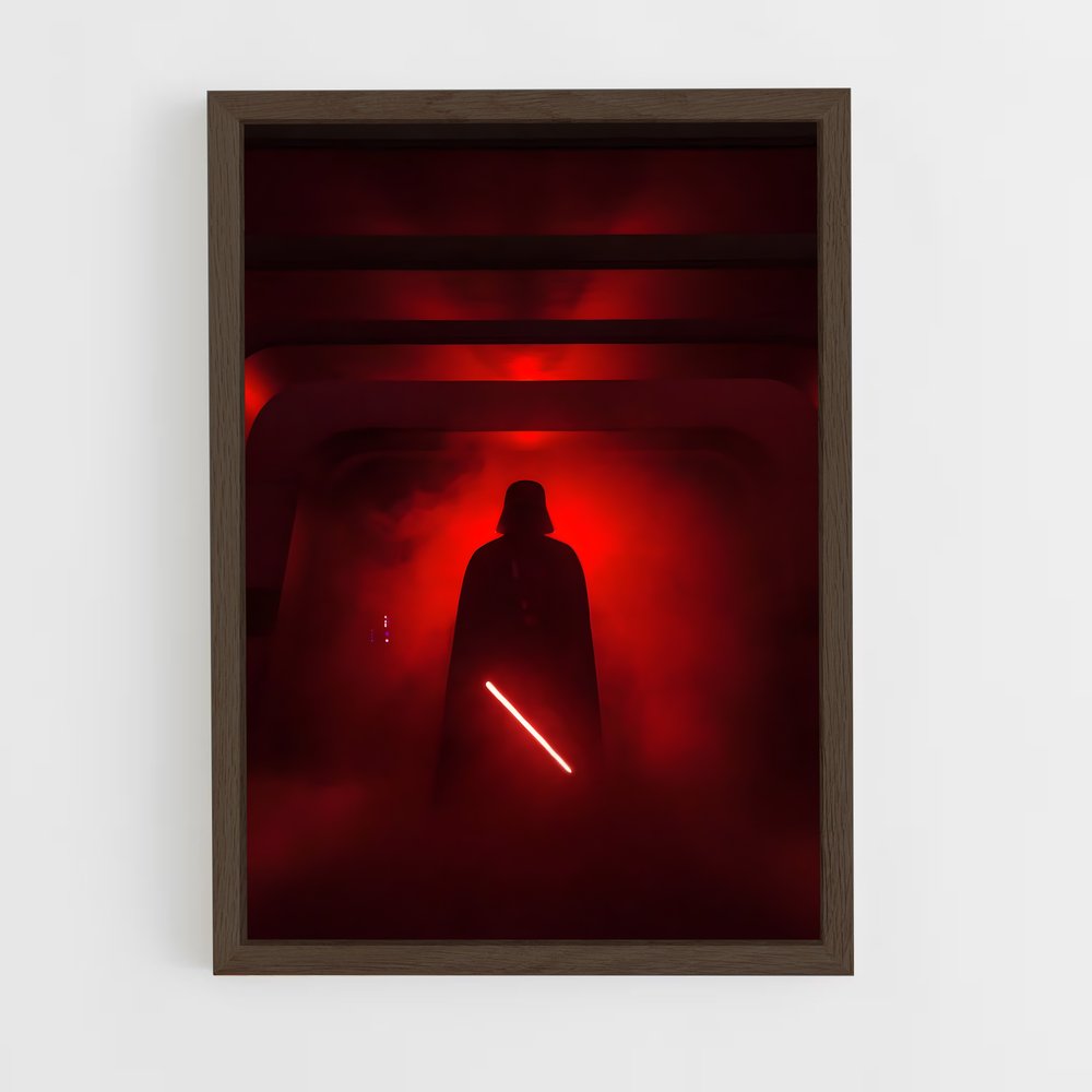 ap-darth vader-8 cadre Bois foncé